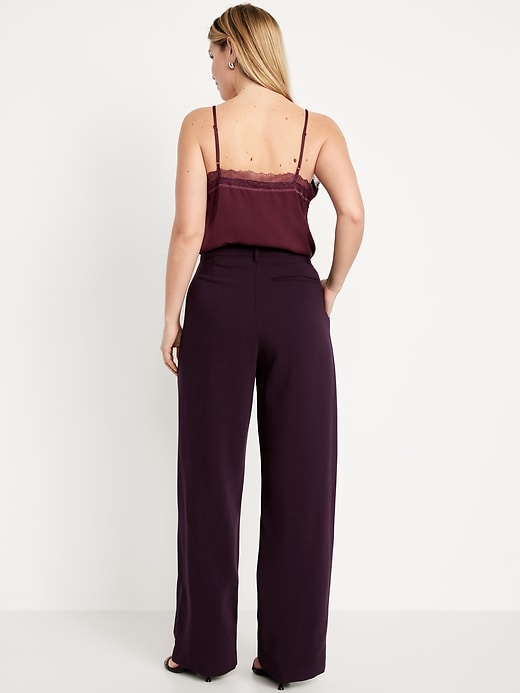 Image number 8 showing, Extra High-Waisted Taylor Wide-Leg Trouser Pants