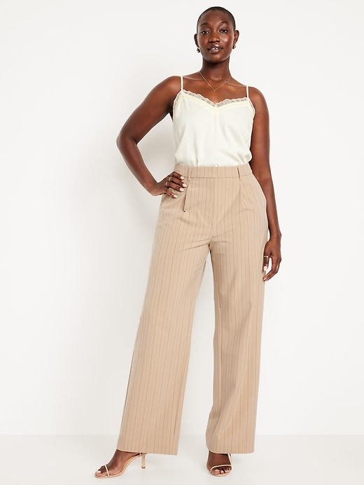 Image number 7 showing, Extra High-Waisted Taylor Wide-Leg Trouser Pants