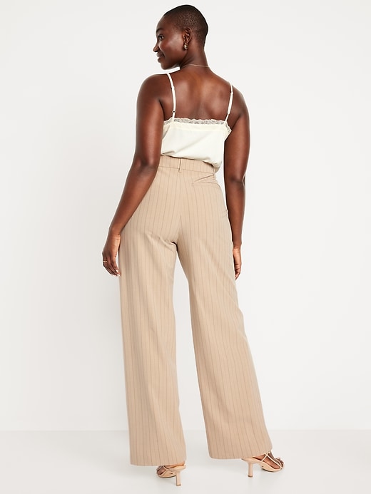Image number 8 showing, Extra High-Waisted Taylor Wide-Leg Trouser Pants
