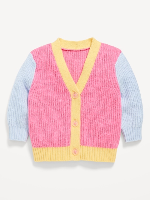 SoSoft Color-Block Cardigan Sweater for Baby