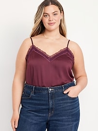 【新品】ハーリップトゥLace-Trimmed Satin Cami Dress Lace-Trimmed Satin Cami Shift Dress | Old Navy
