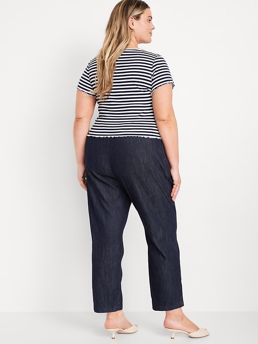 Image number 8 showing, High-Waisted Billie Straight Ankle Trouser