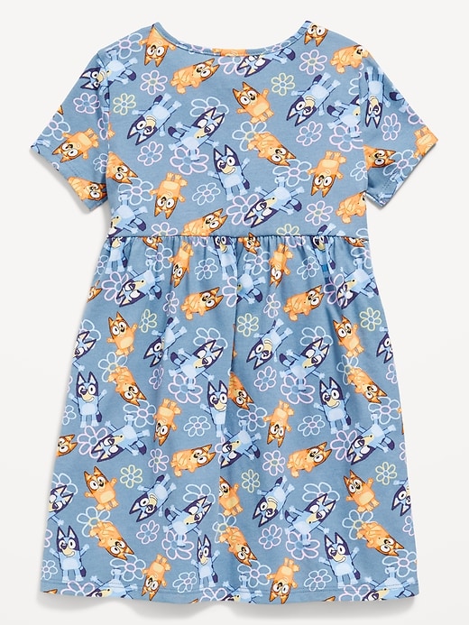 Image number 2 showing, Bluey™ Short-Sleeve Graphic Dress for Toddler Girls