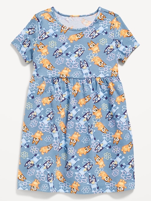 Image number 1 showing, Bluey™ Short-Sleeve Graphic Dress for Toddler Girls