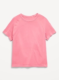 Image number 3 showing, Fitted Seamless Performance Top for Girls