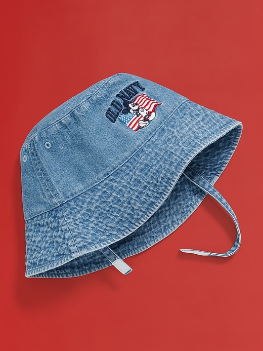 Image number 1 showing, Old Navy x Disney© Mickey Mouse Flag Bucket Hat for Toddler & Baby