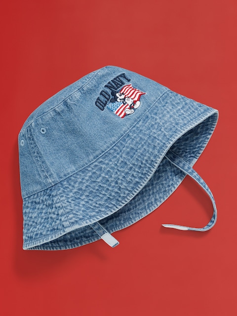 Old Navy x Disney© Mickey Mouse Flag Bucket Hat for Toddler & Baby - Medium Wash
