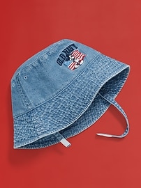 Image number 1 showing, Old Navy x Disney© Mickey Mouse Flag Bucket Hat for Toddler & Baby