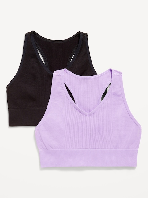 Seamless Performance Bra 2-Pack for Girls - Lavender Haven