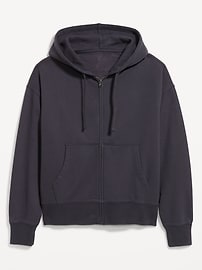Image number 2 showing, Cropped Rotation Oversized Zip Hoodie