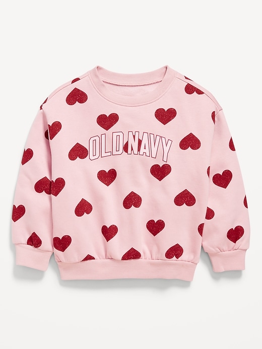 Image number 1 showing, Printed Long-Sleeve Logo-Graphic Sweatshirt for Toddler Girls