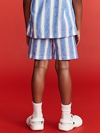 Image number 2 showing, Old Navy x Disney© Mickey Mouse Knee Length Linen-Blend Shorts for Boys