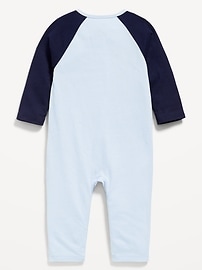Image number 2 showing, Long-Sleeve Logo-Graphic One-Piece for Baby