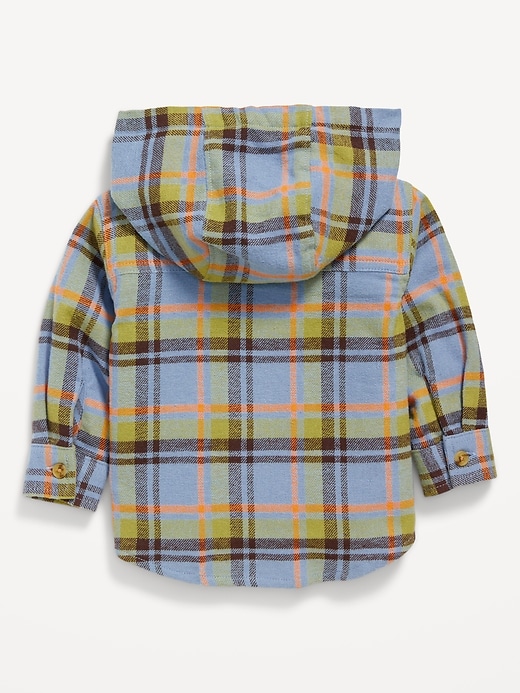 Image number 2 showing, Plaid Hooded Shacket for Baby