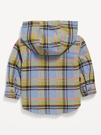 Image number 2 showing, Plaid Hooded Shacket for Baby