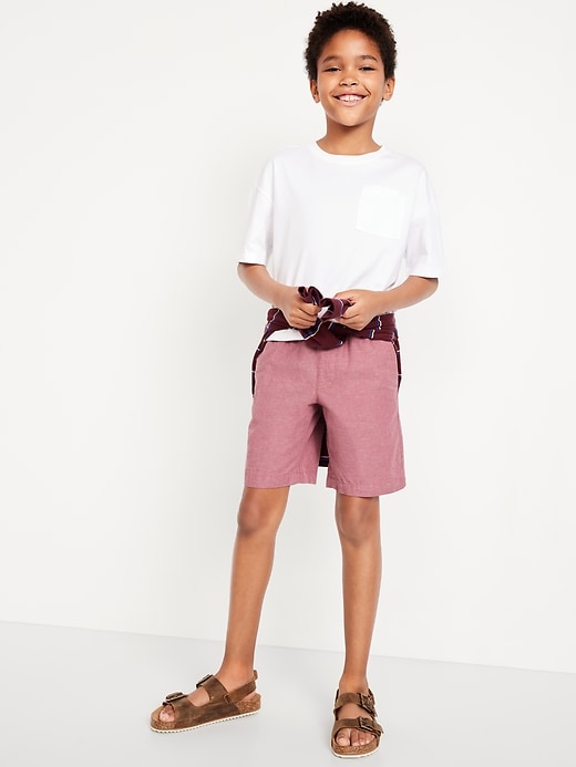 Image number 3 showing, Knee Length Linen-Blend Shorts for Boys