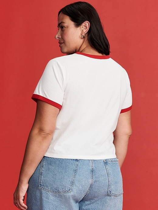 Image number 9 showing, Old Navy x Disney© Graphic Cropped Ringer T-Shirt