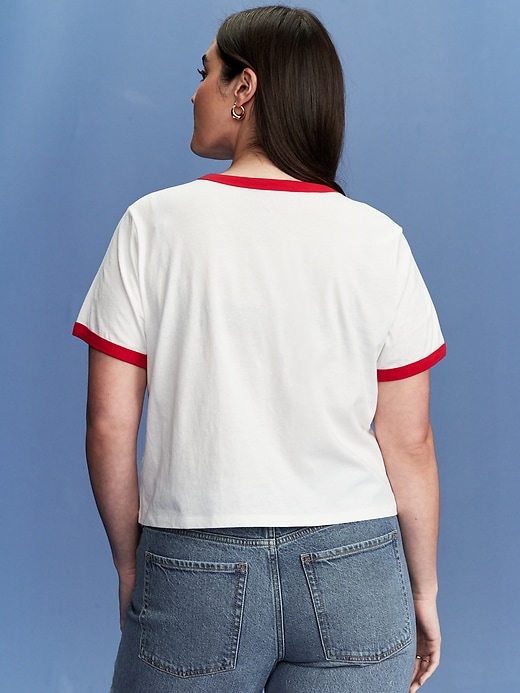 Image number 7 showing, Old Navy x Disney© Graphic Cropped Ringer T-Shirt