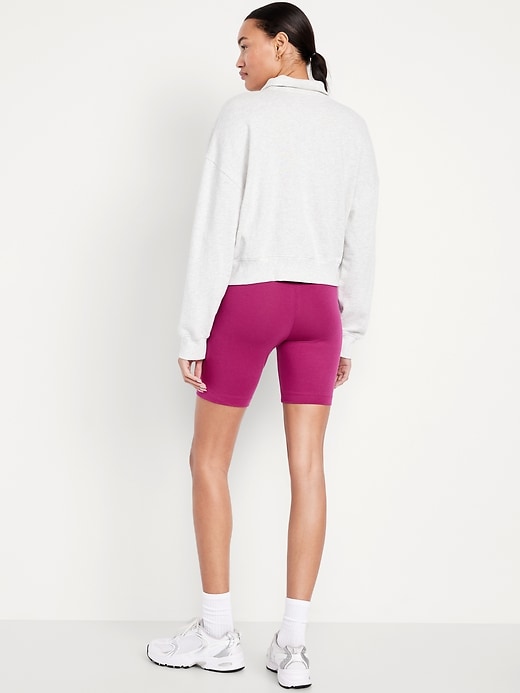 Image number 2 showing, High-Waisted Biker Shorts -- 8-inch inseam