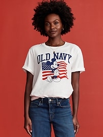 ✴︎mickey✴︎ Old Navy x Disney© Mickey Mouse Flag Logo-Graphic T-Shirt