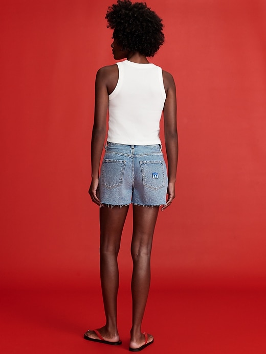 Image number 3 showing, Old Navy x Disney© High-Waisted OG Jean Cut-Off Shorts -- 3-inch inseam
