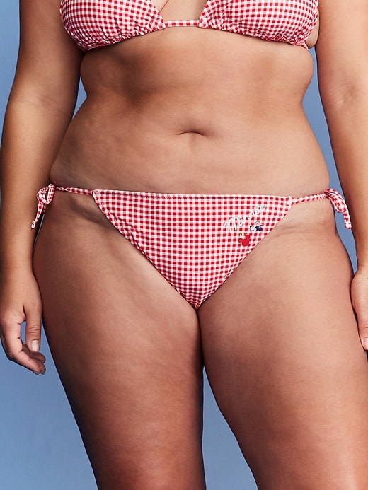 Image number 7 showing, Old Navy x Disney© Minnie Mouse Gingham String Bikini Swim Bottoms