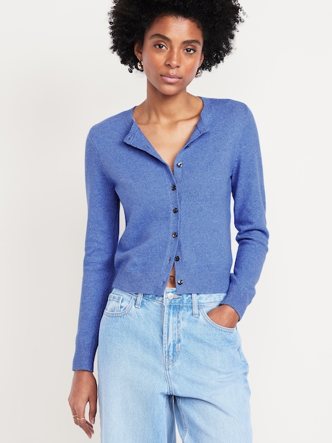 SoSoft Cropped Cardigan Sweater - Lighthouse