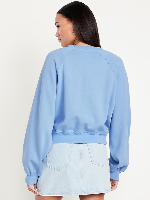 Image number 2 showing, SoComfy Oversized Button-Front Sweatshirt