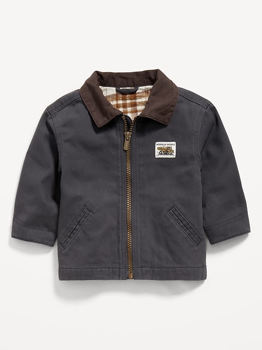 Image number 2 showing, Full-Zip Twill Barn Coat for Baby