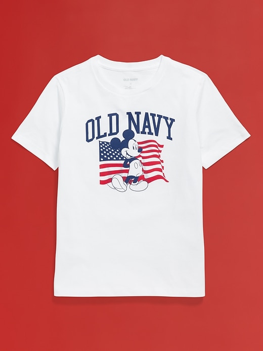 Image number 3 showing, Old Navy x Disney© Mickey Mouse Gender-Neutral Flag Logo-Graphic T-Shirt for Kids