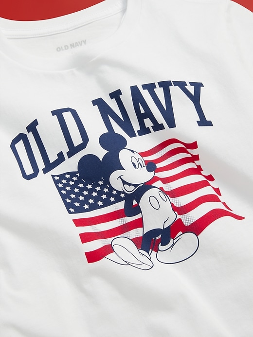 Image number 4 showing, Old Navy x Disney© Mickey Mouse Gender-Neutral Flag Logo-Graphic T-Shirt for Kids