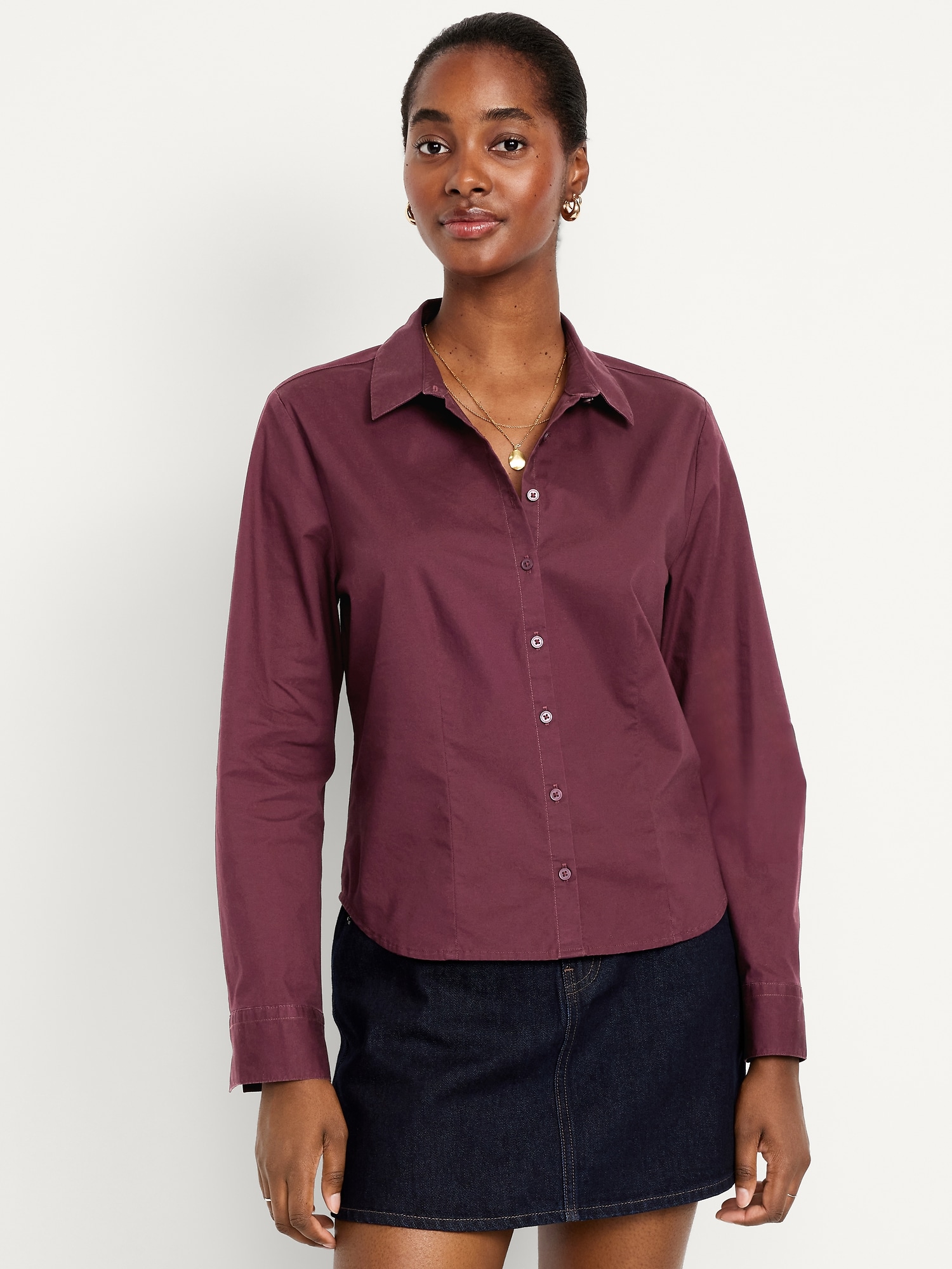 Slim Button-Down Shirt - image 4