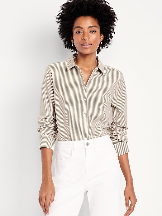 Image number 1 showing, Slim Button-Down Striped Shirt