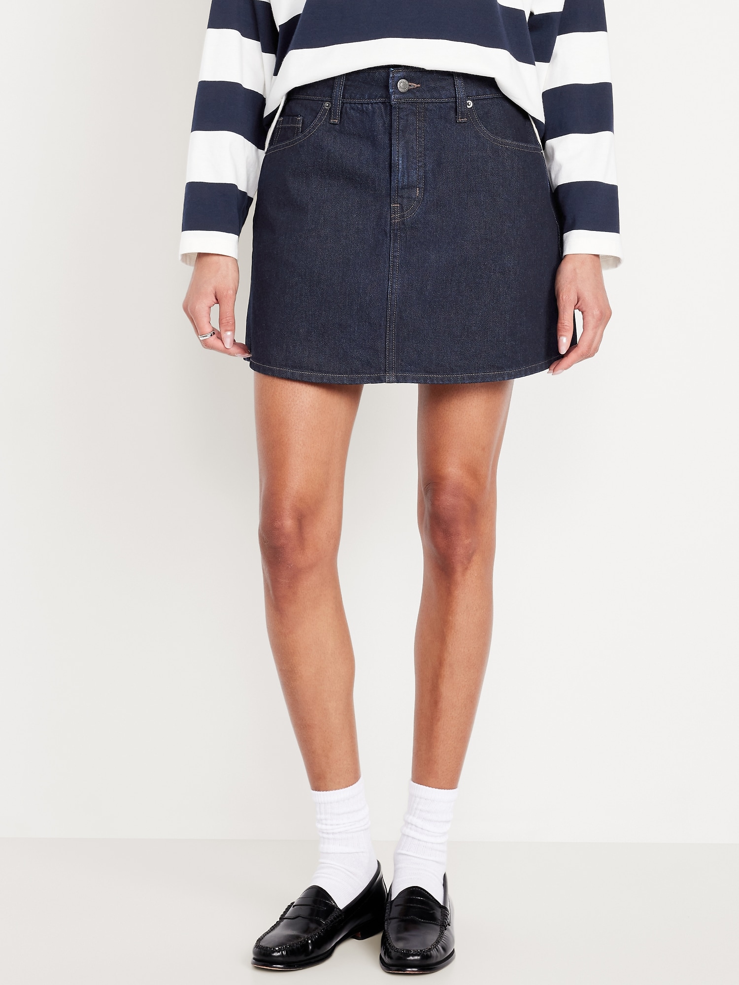 High-Waisted OG A-Line Mini Skirt