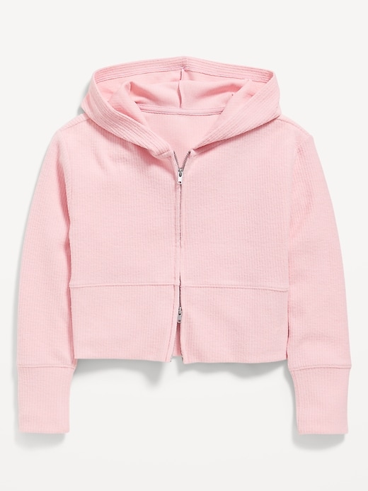 Image number 2 showing, CozePlush 2-Way-Zip Hoodie for Girls