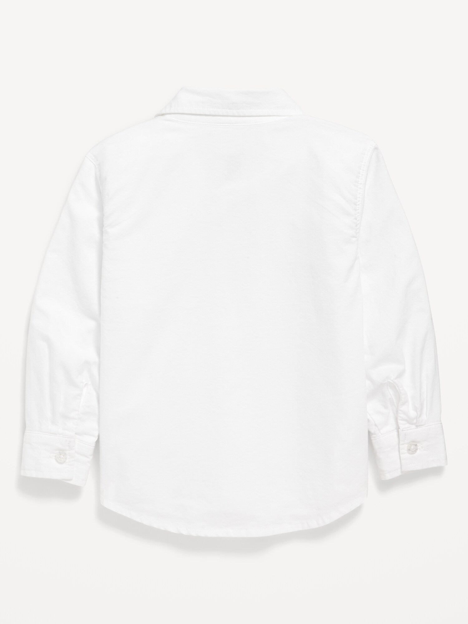 Детская рубашка Old Navy Oxford с длинным рукавом для мальчиков-малышей, цвет: Яркий белый — фото 2