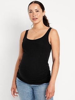Maternity Scoop-Neck Ribbed Tank Top