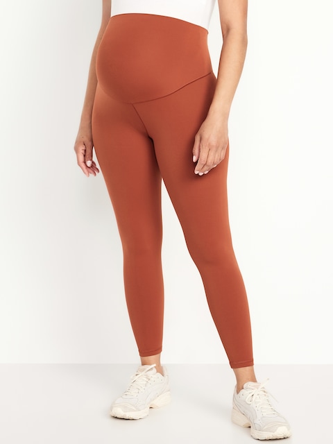 Maternity Full Panel StudioSmooth 7/8 Leggings - Cherry Birch