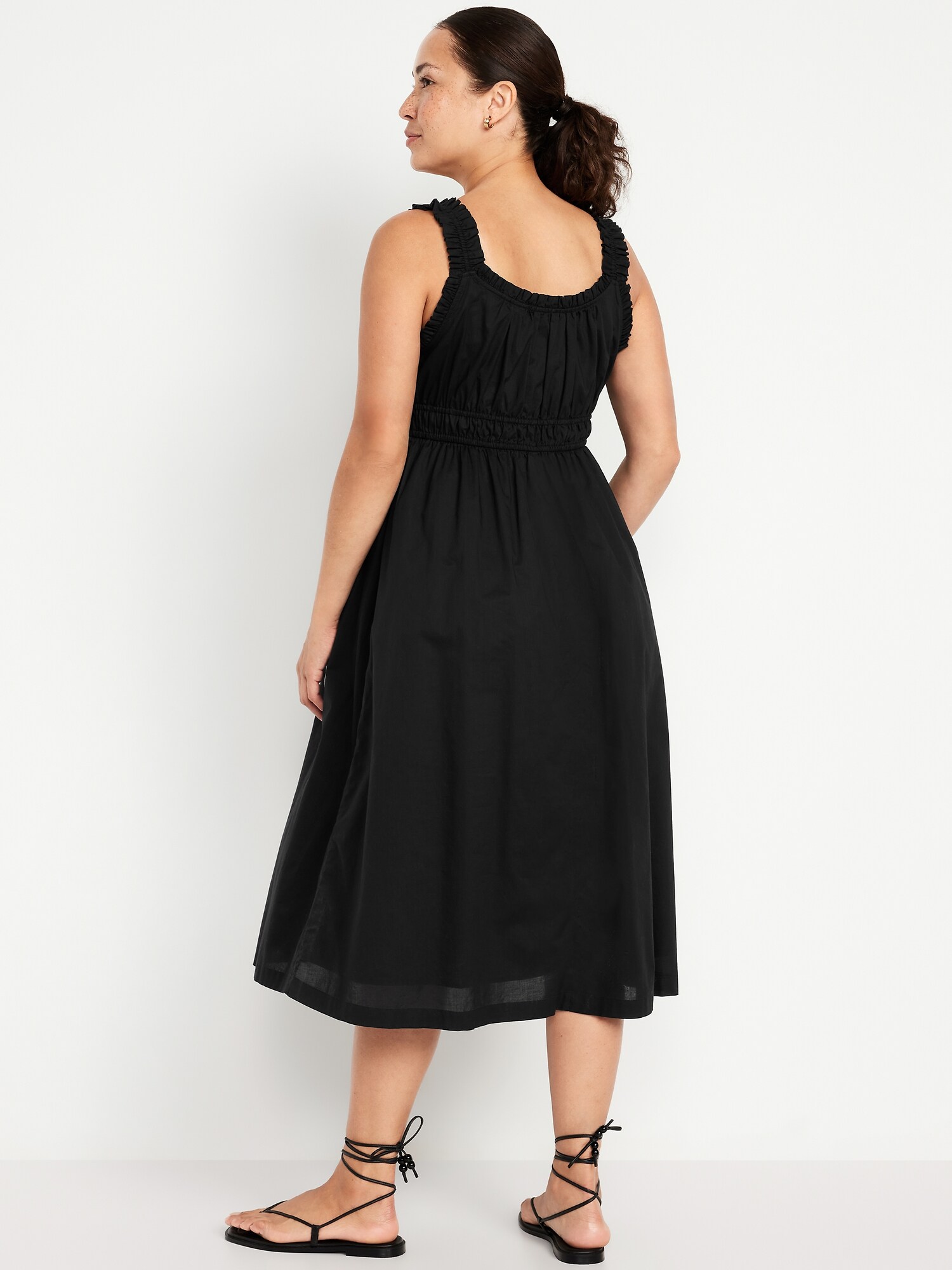 Женское платье Old Navy Maternity Sleeveless Fit & Flare, цвет: Чёрный — фото 2