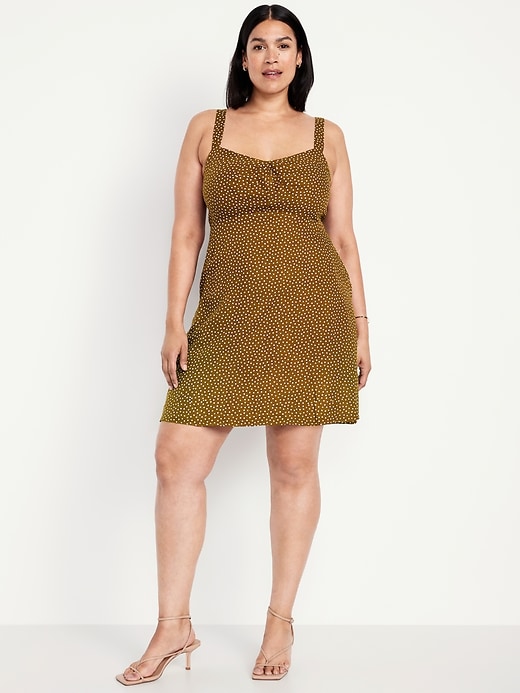 Image number 7 showing, Fit & Flare Crepe Mini Dress