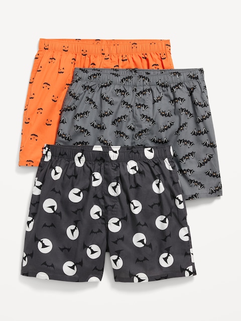 3-Pack Soft-Washed Boxer Shorts -- 3.75-inch inseam - Halloween