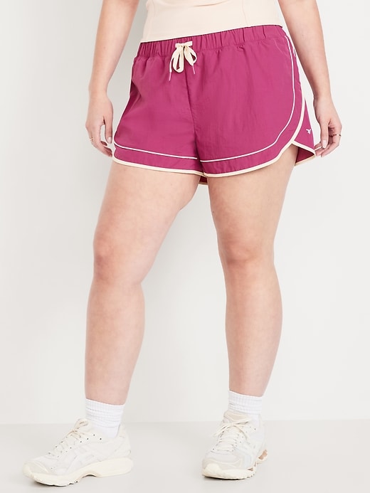 Image number 4 showing, Mid-Rise Woven Run Shorts