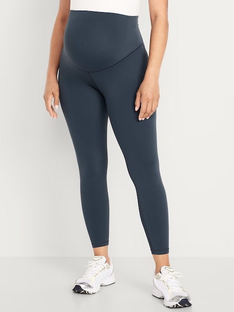 Maternity Full Panel StudioSmooth 7/8 Leggings - Dusk Navy
