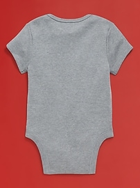 Image number 2 showing, Old Navy x Disney© Short-Sleeve Logo-Graphic Bodysuit for Baby