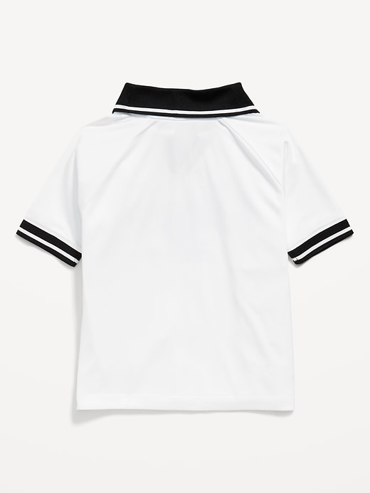 Image number 2 showing, Oversized Collared Graphic Performance Top for Toddler Boys