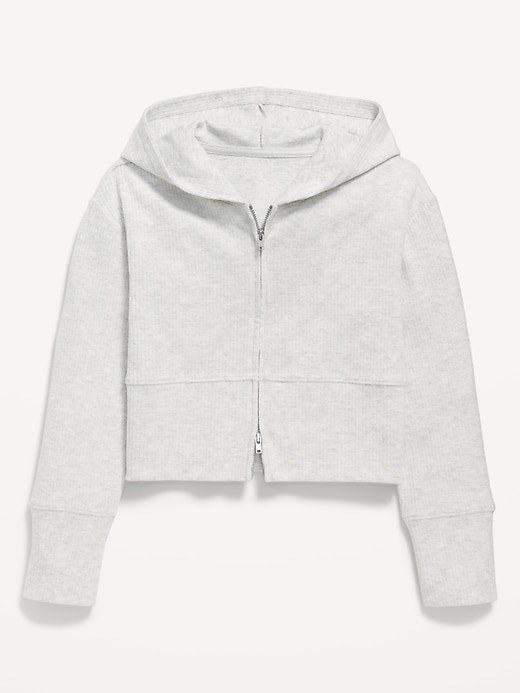 Image number 3 showing, CozePlush 2-Way-Zip Hoodie for Girls