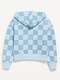 Image number 3 showing, Favorite Fleece Printed Zip-Front Hoodie for Girls