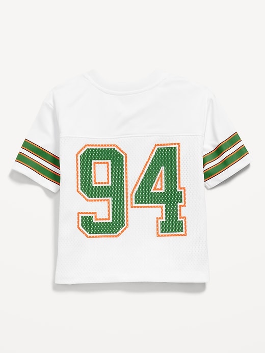 Image number 2 showing, Oversized Mesh Logo-Graphic Football T-Shirt for Toddler Boys