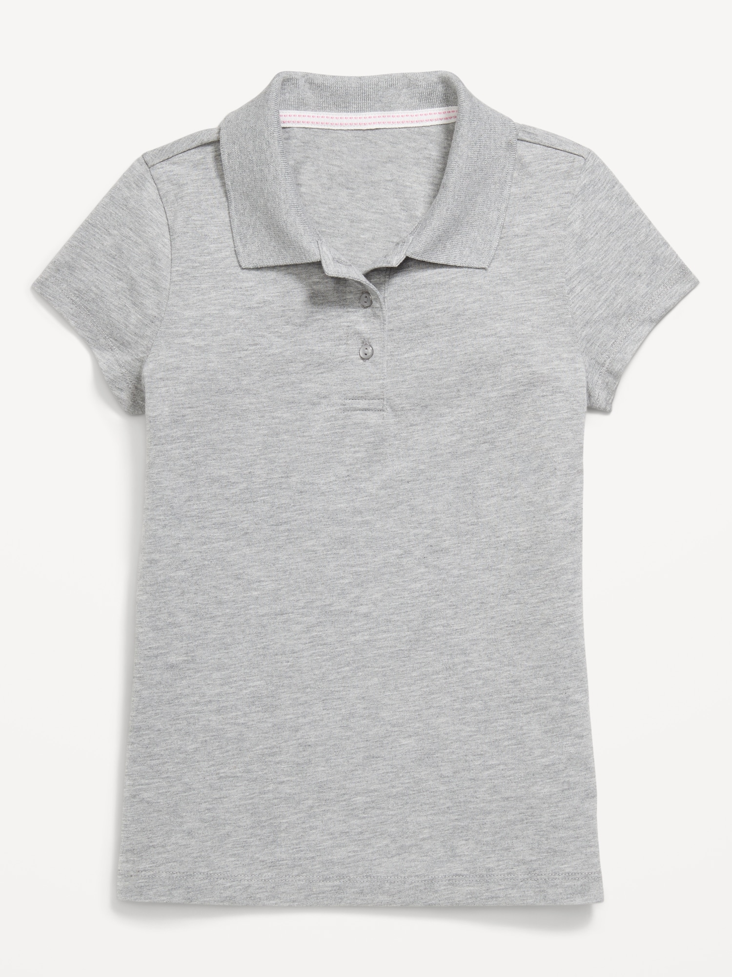 Image number 2 showing, School Uniform Jersey-Knit Polo Shirt for Girls