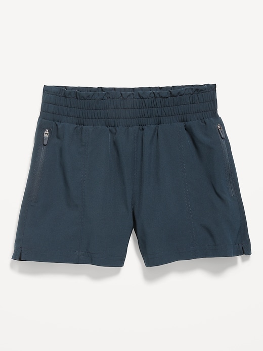 Image number 4 showing, High-Waisted StretchTech Performance Shorts for Girls